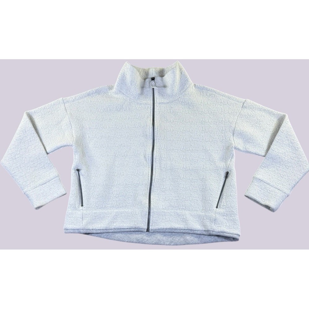 CALIA by Carrie Underwood White Bubble Cloud Full Zip Jacket Size L